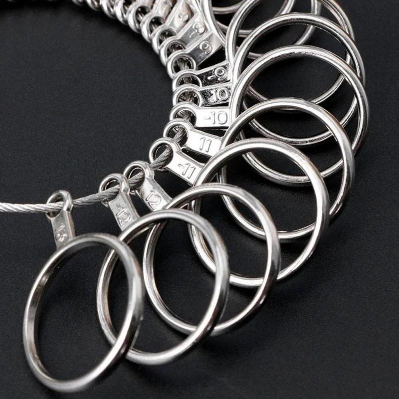 Металлический калибратор для измерения размера кольца, оправка для измерения размера пальца, стандартный инструмент