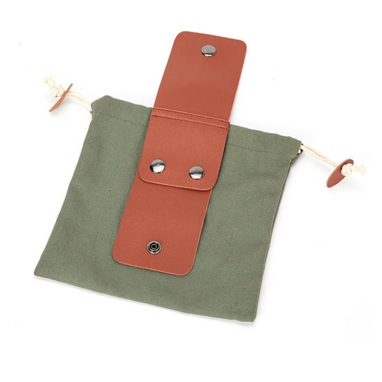 Сумка для сбора дикоросов для улицы, ремень из искусственной кожи, водонепроницаемый вощеный холст, мешочек для сбора дикоросов, кемпинг, пеший туризм, на пояс, инструмент для сбора фруктов