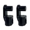 1 Pair Motorcycle Pivoting HandlebarRiser Aluminum Clamps for 22mm 25mm Handlebars  Modified Accessories Black