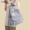 Viney Travel Backpack, Lightweight Bookbag, Commuter Bag, Casual, Blue