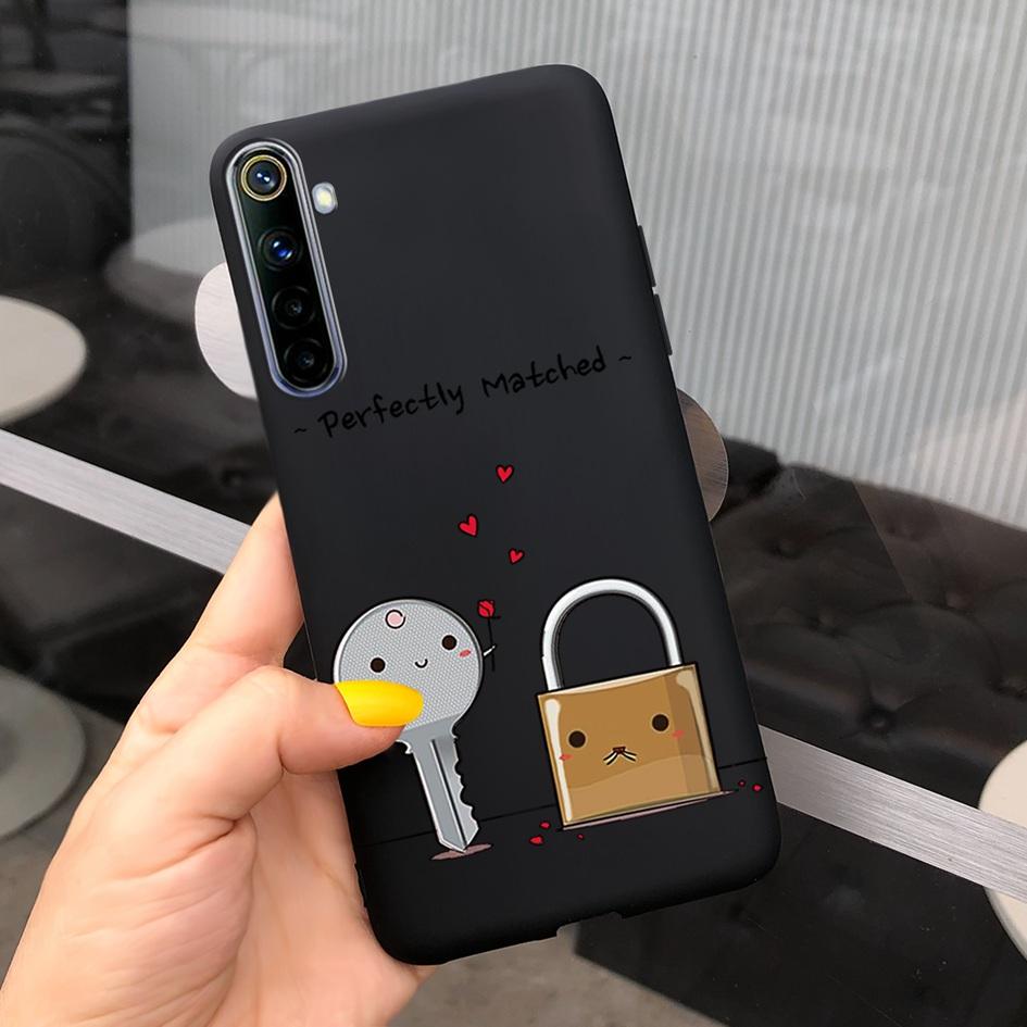 Для Realme 6 6 Pro Чехол Милые Узоры Молочной Коровы и Цветов Мягкая Задняя Крышка Для OPPO Realme 6 6S 6Pro RMX2061 Coque Funda Realme6 Capa