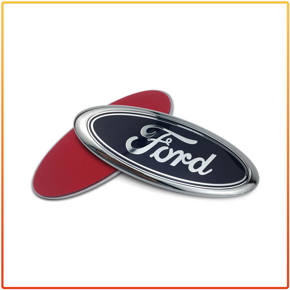 Для Ford Ranger Escape Mondeo Fusion Fiesta Kuga Edge Focus Mustang 11.5x4.5см Наклейка-значок на задний багажник автомобиля Аксессуар