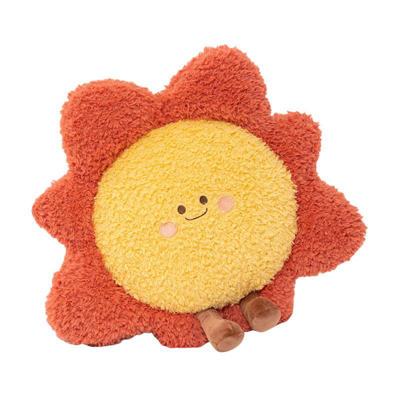Rainbow Pattern Plush Cushion With Bright Colors For Girls Room And Cozy Spaces