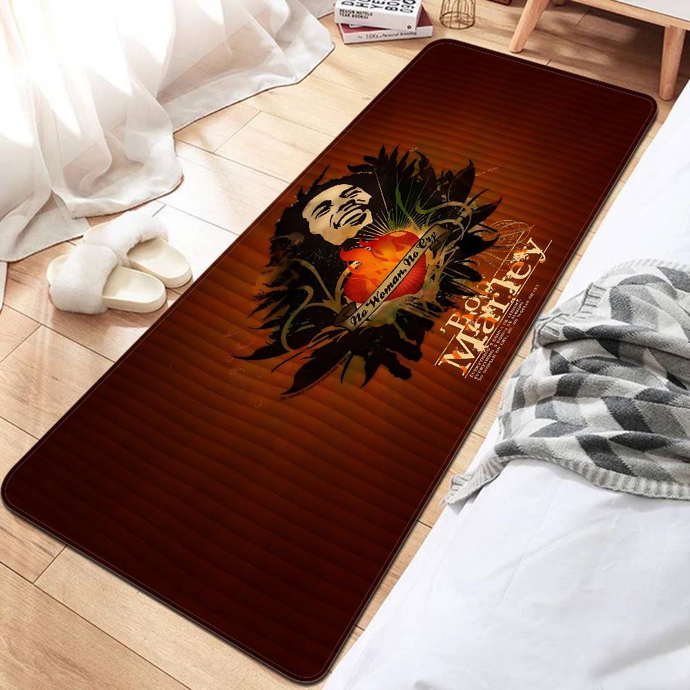 B-Bob Marley Room Mats Retro Multiple Choice Living Room Kitchen Rug Non-Slip Welcome Rug