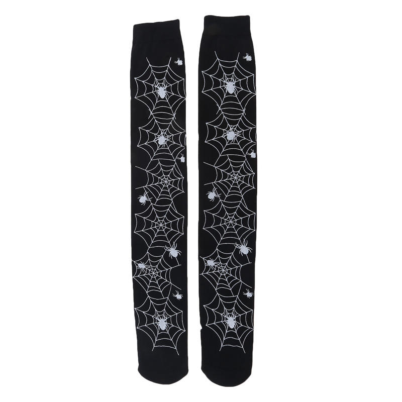 Хэллоуин Кровавый принт Чулки Кровавый Зомби Кровь Косплей Гольфы Паутина Принт Выше колена Подследники Чулок медсестры