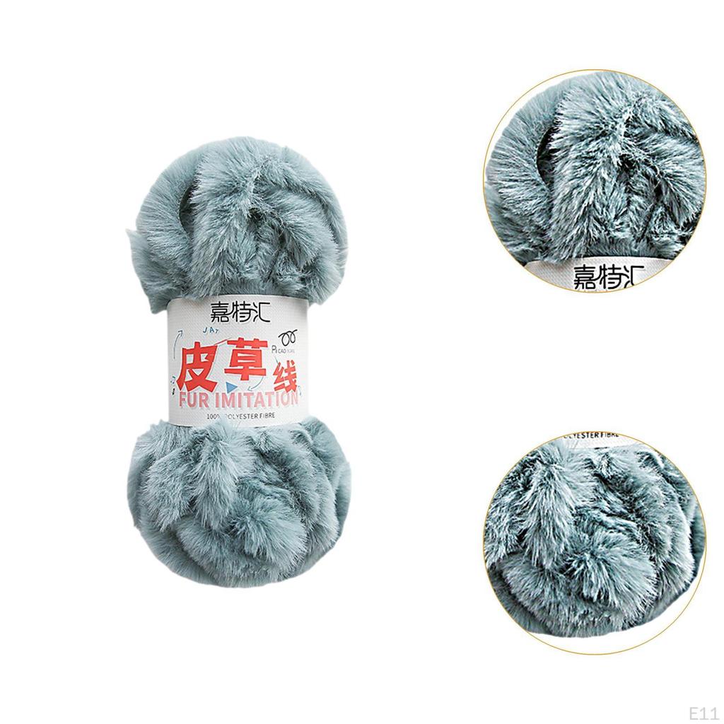 Толстая пряжа искусственный мех креативные аксессуары утолщенный 10 м длинный супер мягкий вязальный канат