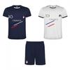 Children's Shorts Set with 2 Blue and White France T-shirts - 16 Years Old - Blue