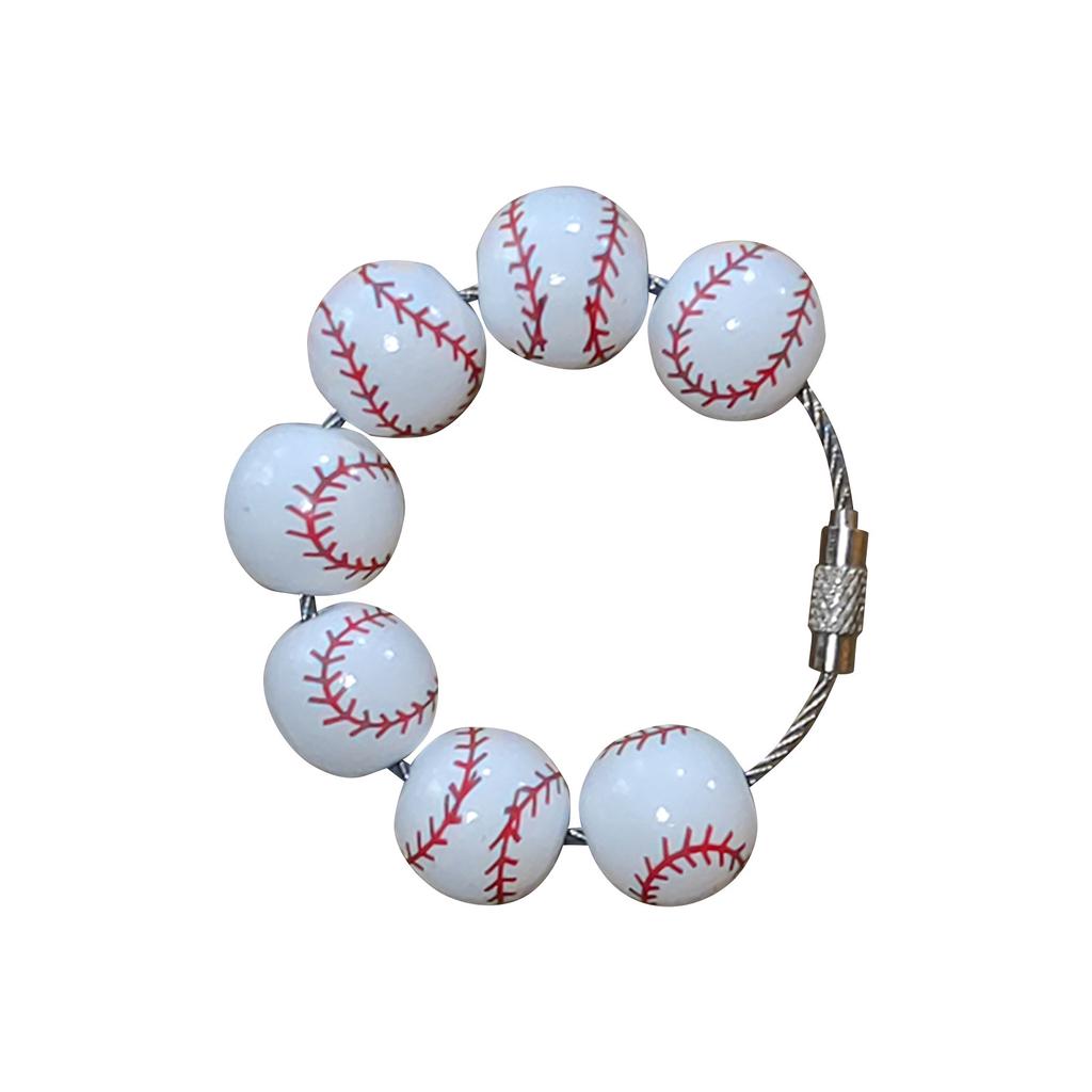 Подвеска для спортивной сумки, аксессуары из деревянных бусин для сумки, пляжная большая сумка, креативная подвеска для пляжной сумки для бейсбола, баскетбола, футбола