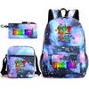 Rhythm Box Peripheral Elementary School Bag Starry Sky Backpack Three-piece Set