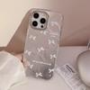 Чехол для телефона IPhone 16 в корейском стиле Apple 13 Трехмерный белый бант 14promax Волна 12 Жесткий