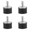 4PCS Anti Vibration Rubber Bobbin Mount Isolator Anti Shock Vibration Absorber (VE25*15 M6*18)