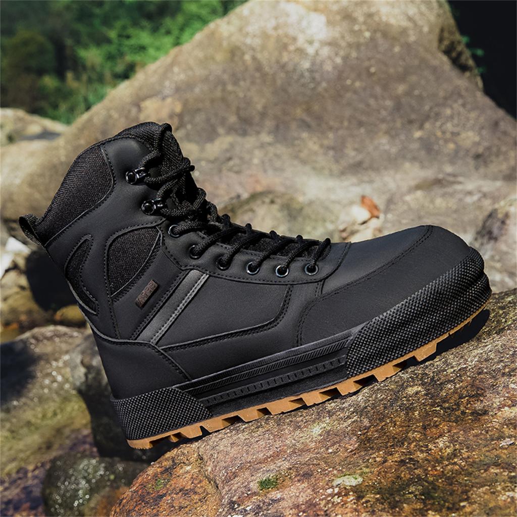 TUINANLE Мужская обувь Уличные походные ботинки Осенние Высокие Износостойкие Нескользящие Походные Внедорожные Спортивные ботинки