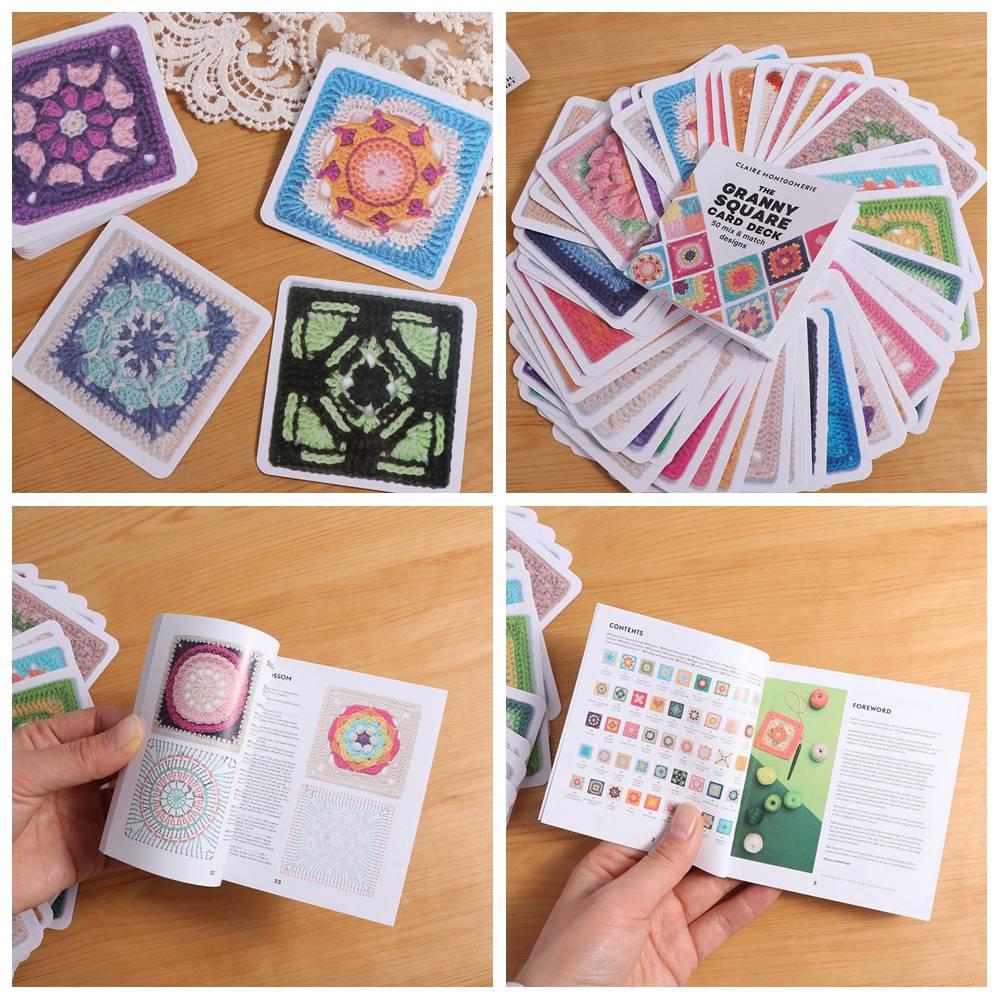 50 шт./коробка микс совпадений дизайнов колода карт бабушкин квадрат швейные принадлежности