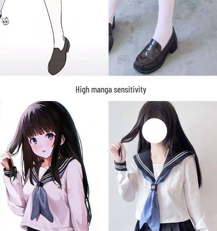 Оригинальная мультяшная форма кампуса JK: Белый матросский костюм в стиле второкурсницы для женщин