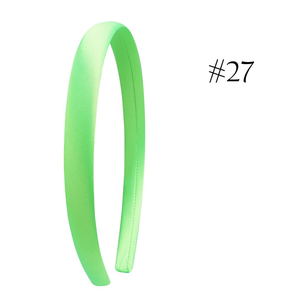 1,5 см Однотонные повязки на голову Сатиновая повязка для рукоделия Сделай сам Повязка для волос Красочные сатиновые повязки на голову для девочек и женщин