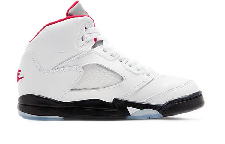 Jordan 5 Ретро Огненно-красный Серебряный Язык 2020 PS 440889-102