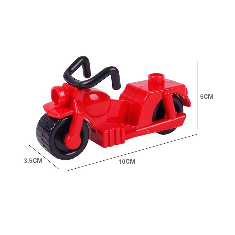 Большие строительные блоки Аксессуары Совместимые Большие кирпичи Дети Дети Грузовик Машина Автобус Серия Городское движение Сборка Развивающая игрушка