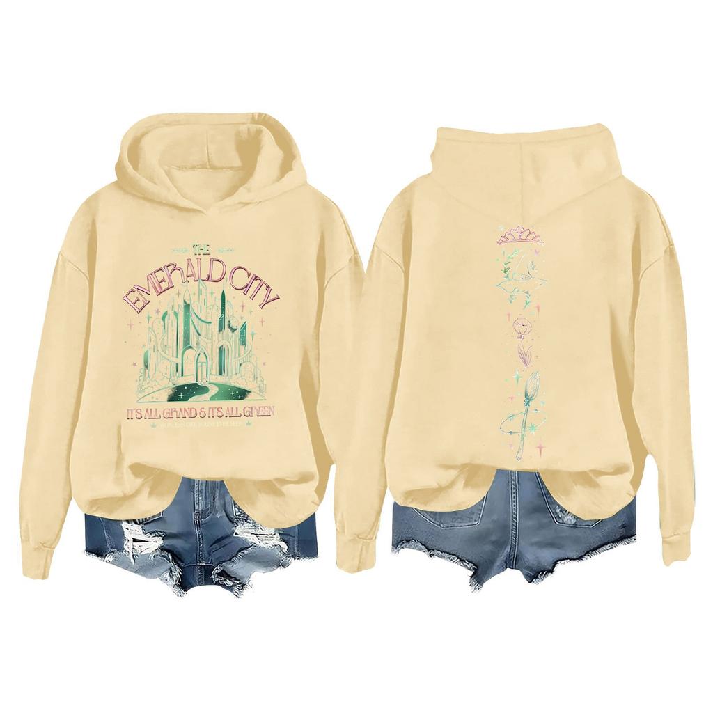 Женская повседневная толстовка с длинным рукавом и принтом Bad Witch