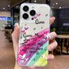 Радужный Градиент Испанская Цитата Сердце Чехол для Телефона Для iPhone 17 Air 16 15 13 12 11 ProMax Pro Plus Защитный Тонкий Чехол