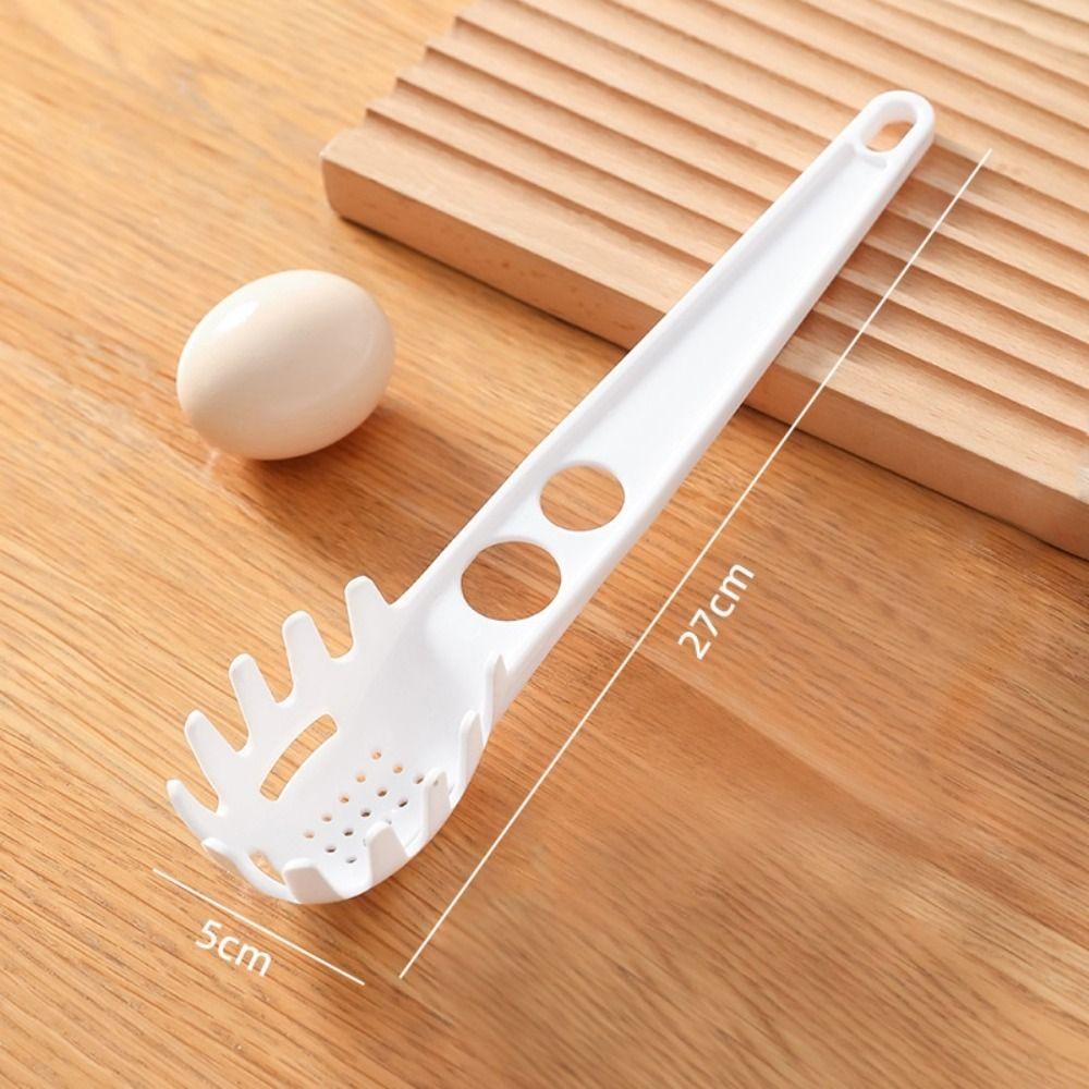 Кухонные гаджеты для приготовления пищи Ложки с прорезями Ложка для слива с длинной ручкой Портативная ложка-фильтр для лапши