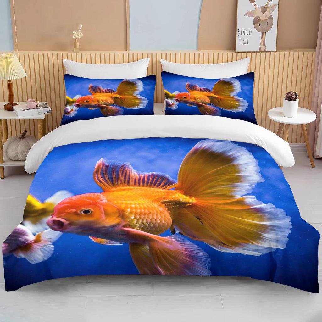 10 Sizes Cute Goldfish Bedding Set Custom Kids Boys Teens Video Game Duvet Cover For Youth New Game Controller Bedspread