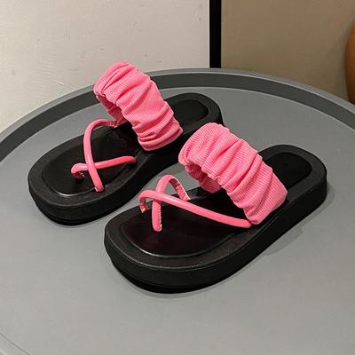 Платформенные сандалии Женские Новые Летние Пляжные Шлепанцы Мода Все на Высокой Платформе