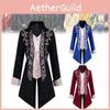 Elegant Gothic Victorian Tailcoat For Halloween Steampunk Medieval Jacket