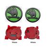 msdf2 2Pcs 80mm 90mm Emblem For Skoda Fabia 1 2 Octavia a7 RS Superb Rapid Yeti Karoq Vision Car Head Front Rear Boot Tailgate Sticker