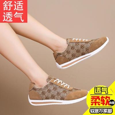 Весенне-осенний тренд, легкая модная обувь Forrest Gump, женская обувь 2024 года, новая мягкая подошва, простая повседневная универсальная спортивная женская обувь