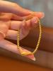 Transfer koi hand ornaments gold bead small fish bracelet for women 2024 new style gold bead beaded good luck bracelet hot sale