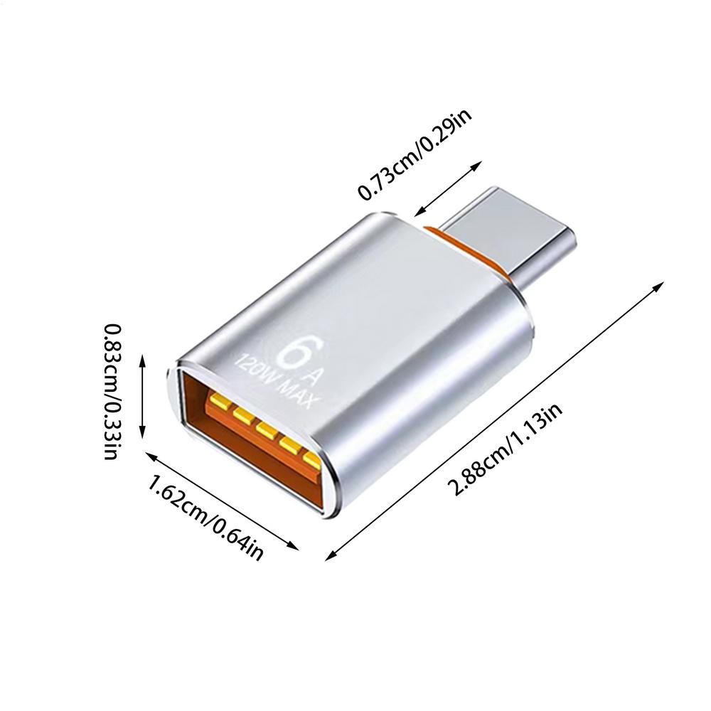 USB OTG Adapter Efficient USB C To USB Female Adapter USB C To USB 3.1 Adapter Compact Cell Phone OTG Adapters Type C Converter