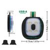 Светодиодная шапка с USB-зарядкой, 3 режима яркости и водонепроницаемый клипсовый фонарь безопасности для ночной ходьбы, бега, работы