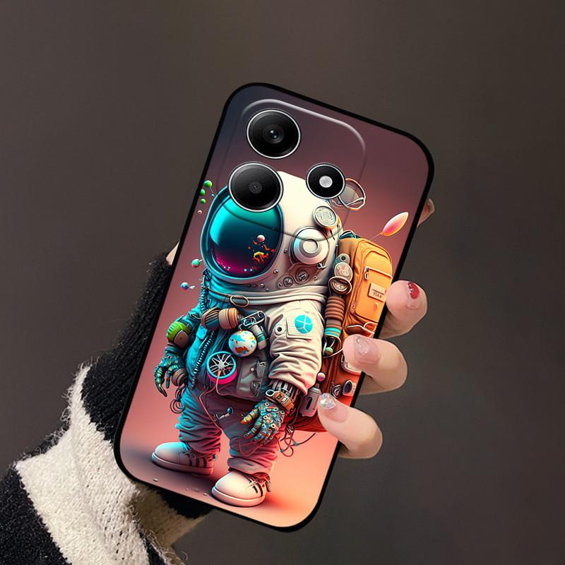 Чехол для Redmi Note 14 4G 5G Модный Милый Защитный Мягкий Силиконовый ТПУ Чехлы для Телефона Защитная Накладка Бампер для Телефона Redmi Note14