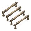 4pcs French Style Antique Cabinet Handles Retro Hardware Furniture Renovations Hardware Upgrades for Dresser & Vanity