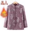 Пальто зимнее из искусственного норкового бархата для пожилых женщин в новом китайском стиле