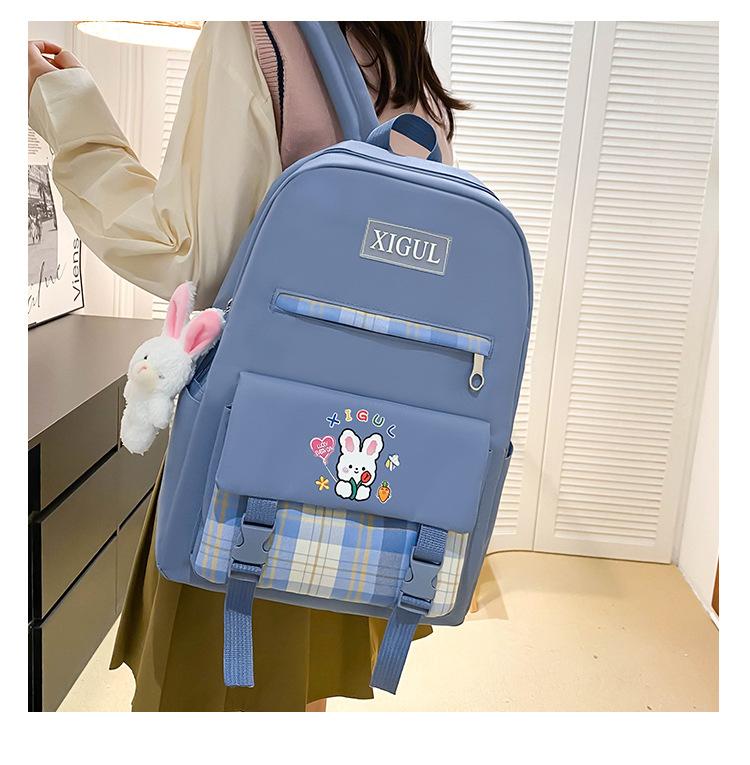 Студенческий школьный женский рюкзак большой емкости, многосекционный повседневный рюкзак