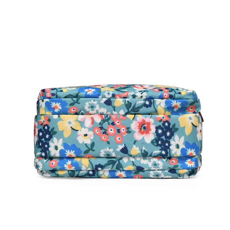 Нейлоновые сумки через плечо для женщин Модная маленькая квадратная сумка Водонепроницаемая вместительная сумка для мамы Женская красочная сумка кроссбоди с принтом