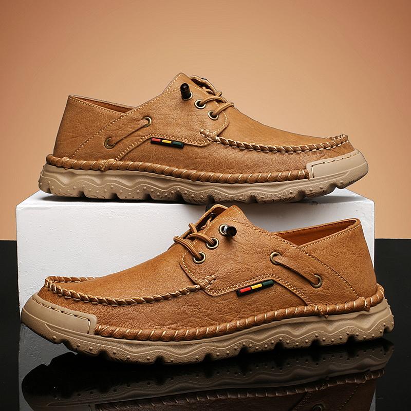 Comfortable Men's Casual Shoes Lightweight Sports Shoes Fashion Outdoor Sneakers Handmade Treking Footwear Leisure Walking Shoes