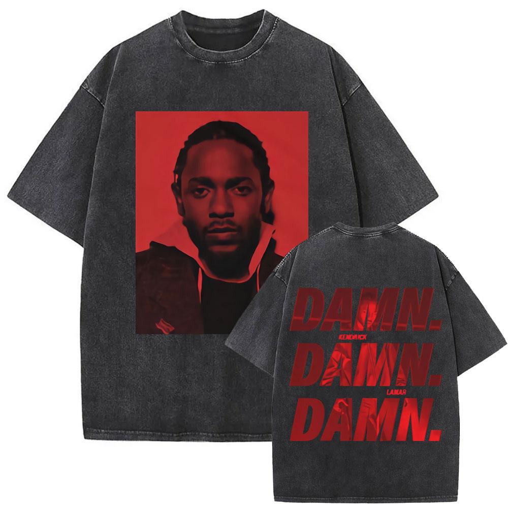 Limited Rapper Kendrick Lamar They Not Like Us Washed Vintage Tshirt Summer Men Women Hip Hop Oversized Street Crewneck T Shirt