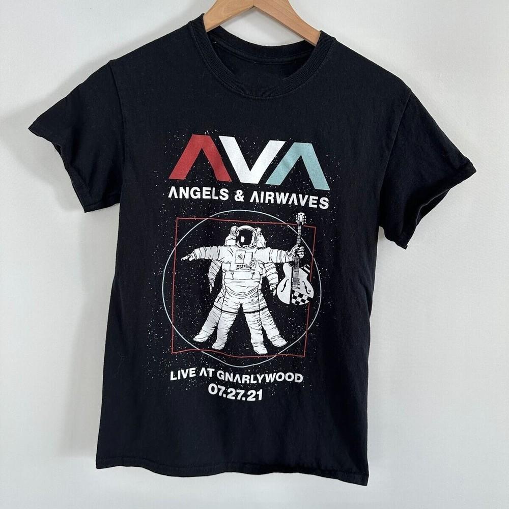 Angels and Airwaves 2021 Live In Gnarlywood Футболка 1 сторона BT639 Унисекс Футболка