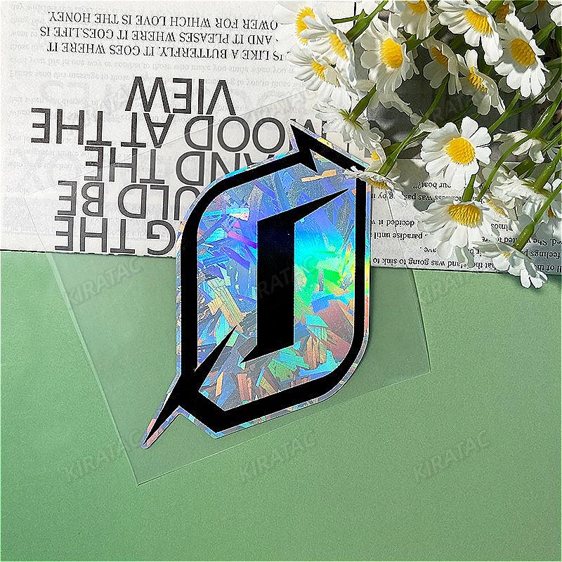 1PC Holographic Carbon Arabic Numbers Motorcycle Sticker Waterproof for Scooter Motorbike Front Fairing Bicycle Vinyl Decals