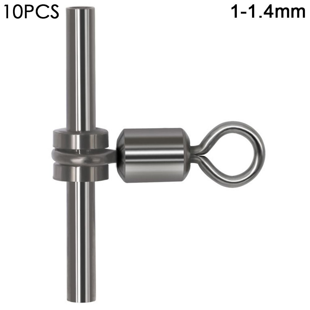 Brass Barrel Cross-line Brass Head 3 Way Connect Sleeves Rolling Swivel Tube Fishing Swivels