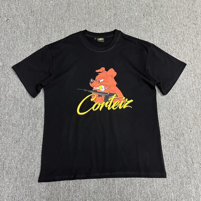 Cor Basic Series Short Sleeve T-Shirt Phantom Letter Print Couple Style Loose Fit Tee