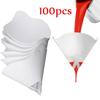 Disposable Paint Filter Paper,9x16 Cm, 100 Microns Car Paint Spray Mesh Paper Filter Funnel Strainer - Conical Straining Funnel