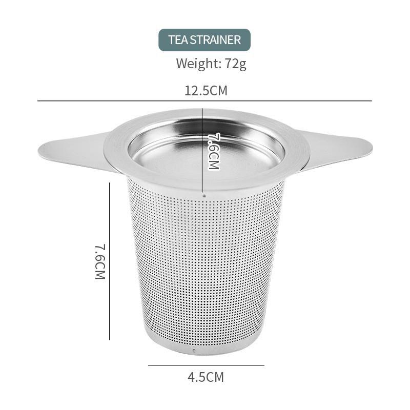 304 Stainless Steel Tea Strainer Reusable Tea Drain Tea Infuser Tea Leaf Spice Tea Filter Kitchen Accessories