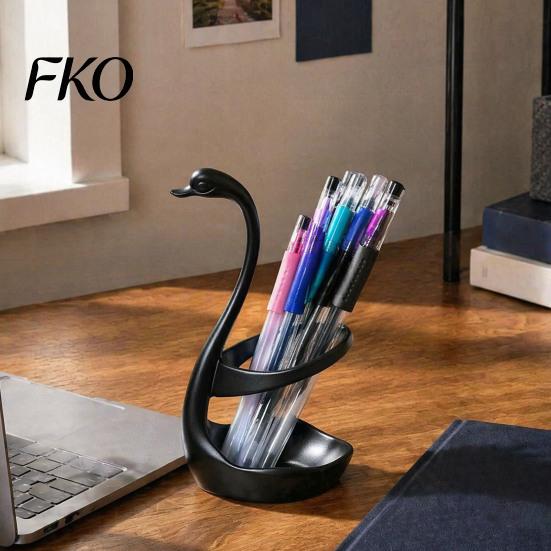 Stylish Pencil Holder 3D Printed Swan Pen Holder, Decorative Desk Organizer, Aesthetic Storage Environmentally Friendly Cup Container, Minimalist