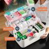 Medicine Storage Box Drug Storage Container with Anti Slip Handle Foldable Home First-aid Kit Household Large Capacity Suitcase