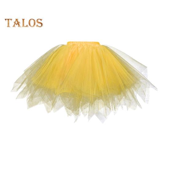 Женская юбка из тюля 50-х годов, юбка-пачка с эластичной талией, короткая балетная юбка-кринолин, карнавальный костюм, нижняя юбка