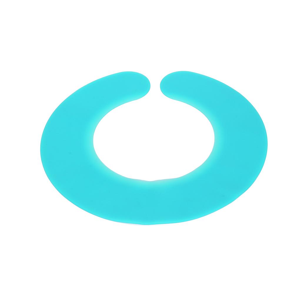 Воротник для стрижки волос Прочный Легко чистится Водонепроницаемый Удобный Мягкий Накидка для окрашивания волос Циан