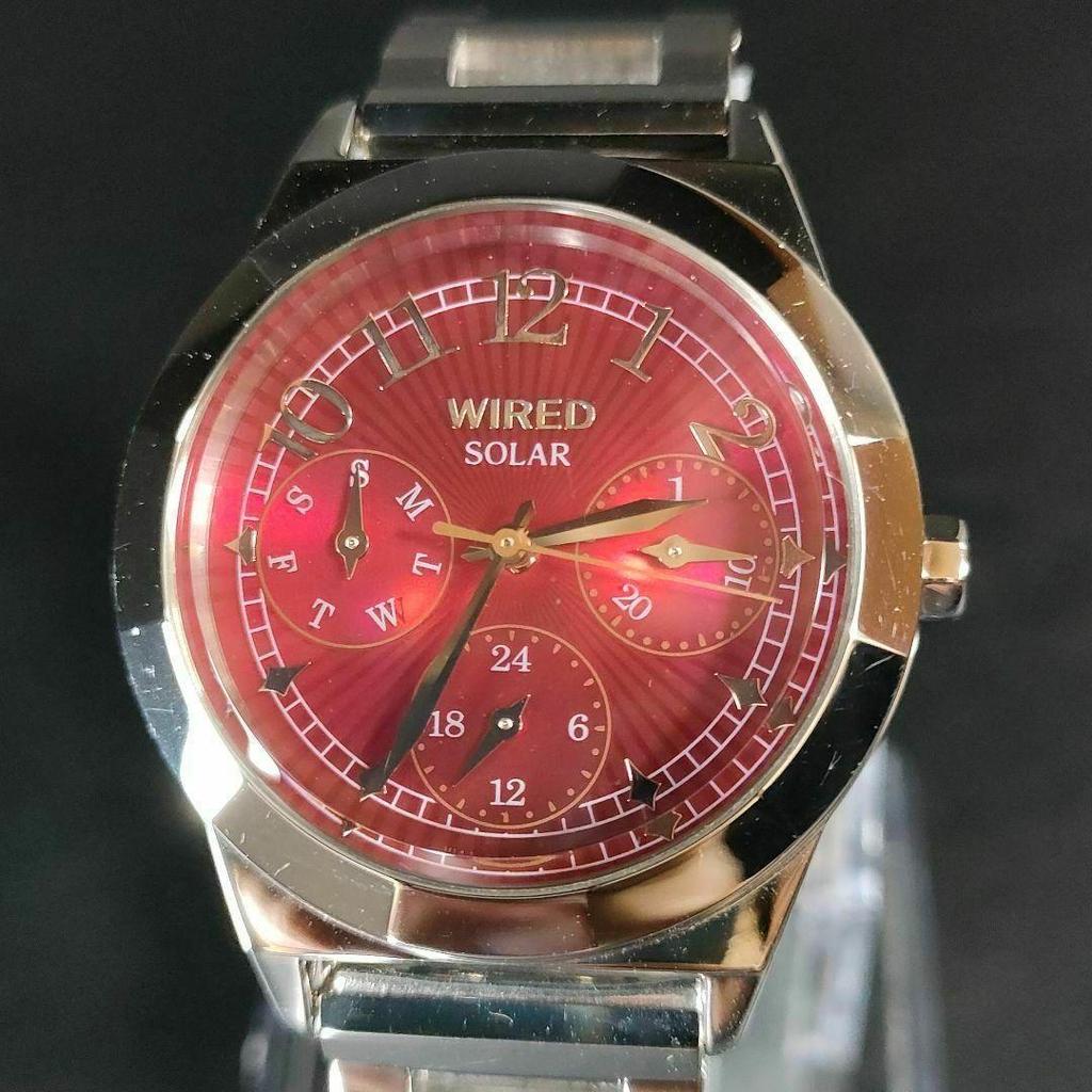 [USED] Extreme SEIKO Wired Red Silver Gold Solar